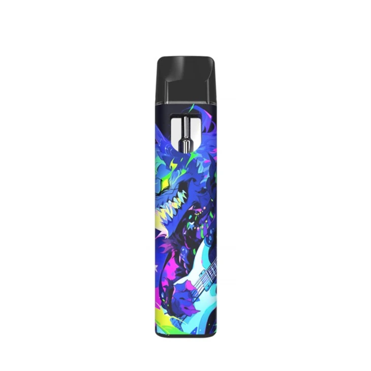 Wholesale 1ml Empty Oil Vaporizer Ceramic Snap-Fit Mouthpiece Pod Ceramic Heating USB Charge Disposable THC Oil Vape Pen